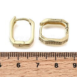 Brass Micro Pave Clear Cubic Zirconia Huggie Hoop Earrings&nbsp;EJEW-G473-09G