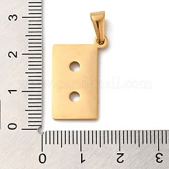PVD Vacuum Plating 304 Stainless Steel Pendants&nbsp;STAS-M322-10G