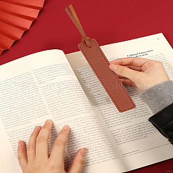 4Pcs 4 Colors PU Leather Bookmarks&nbsp;AJEW-LP0005-89