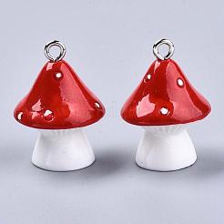 Opaque Resin Pendants&nbsp;RESI-T028-69D