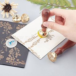 Wax Seal Brass Stamp Head&nbsp;AJEW-WH0209-457