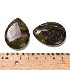 Natural Dragon Blood Jasper Pendants&nbsp;G-Z088-02G