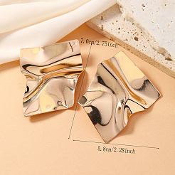 Iron Irregular Mirror Statement Stud Earrings&nbsp;LZ8927