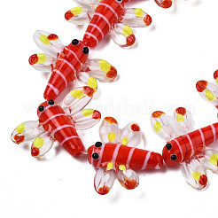 Autumn Theme Handmade Lampwork Beads Strands&nbsp;LAMP-Q031-017E