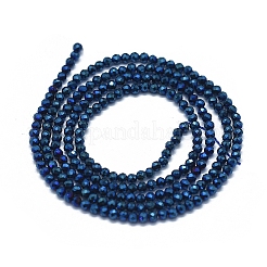 Electroplate Natural Black Spinel Beads Strands&nbsp;G-D0013-78A