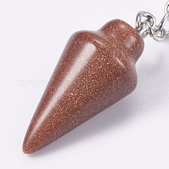 Synthetic Goldstone Keychain&nbsp;KEYC-P041-A07