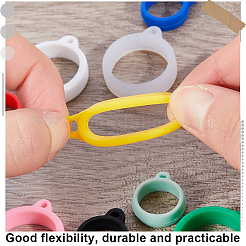 32Pcs 16 Style Silicone Pendant&nbsp;SIL-CP0001-12