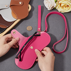 1 Set Portable Travel Leather Eyeglass Storage Cases&nbsp;AJEW-CN0002-45F