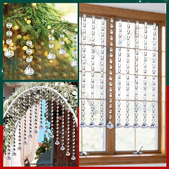 30Pcs Transparent Acrylic Pendants for Curtains&nbsp;TACR-SP0001-21