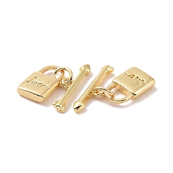 Rack Plating Brass Toggle Clasps&nbsp;LS-ZIRC-C042-12G