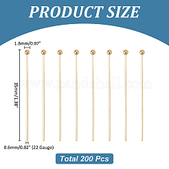 200Pcs 304 Stainless Steel Ball Head Pins&nbsp;STAS-ME0003-64