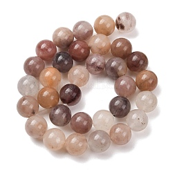 Natural Violet Strawberry Quartz Beads Strands&nbsp;G-T150-A08-12mm