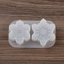 Christmas Theme DIY Snowflake Shape Silicone Candle Molds&nbsp;LS-SIMO-P010-B01
