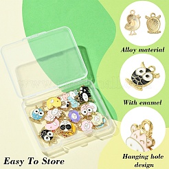 16Pcs 16 Styles Animal Shape Alloy Enamel Pendants&nbsp;FIND-YW0005-75