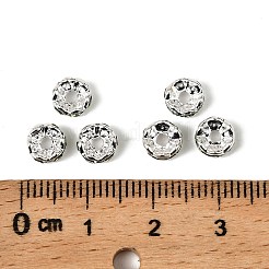 Brass Grade A Rhinestone Spacer Beads&nbsp;RSB028NF-10