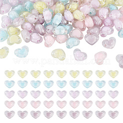 100Pcs 5 Colors Transparent Acrylic Beads&nbsp;TACR-TA0001-73