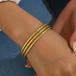 201 Stainless Steel Triple Layer Cuff Bangles&nbsp;SQ5868