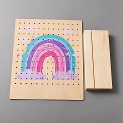 Wooden Slant Back Earring Display Stands&nbsp;EDIS-WH0035-21A