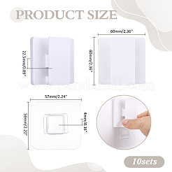 ABS Plastic Wall-mounted Toothpaste Holder&nbsp;AJEW-WH0796-10A