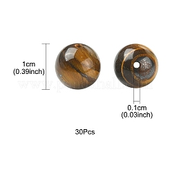 Natural Tiger Eye Round Beads&nbsp;G-YW0001-57