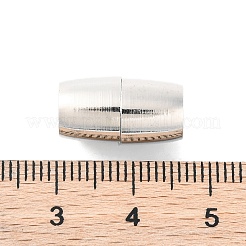 Brass Magnetic Clasps with Loops&nbsp;KK-C3036-16x9mm-N