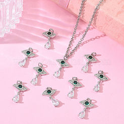SHEGRACE Brass Cubic Zirconia Pendants&nbsp;XGRQ3K284-547P