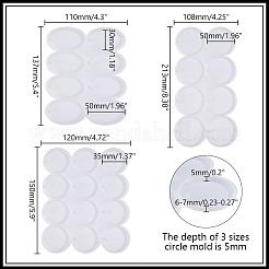 3Pcs 3 Style DIY Pendant Silicone Molds&nbsp;DIY-HY0002-73