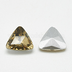 Pointed Back Glass Rhinestone Cabochons&nbsp;RGLA-T087-14mm-04