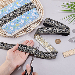 Ethnic Style Polyester Ribbons&nbsp;OCOR-WH0082-544B