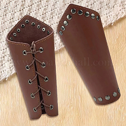 Imitation Leather Wrap Wide Cord Bracelet with Wax Strap&nbsp;AJEW-CL0003-72C