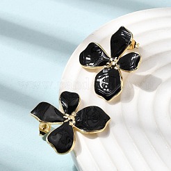 Valentine's Day 304 Stainless Steel Enamel Stud Earrings&nbsp;EJEW-P342-01G