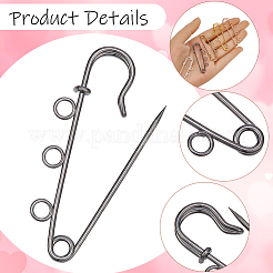 25Pcs 5 Colors Iron Brooch Findings&nbsp;FIND-SP0006-11