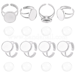 DIY Oval Finger Rings Making Kit&nbsp;DIY-BBC0003-15P