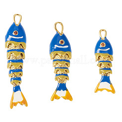 3Pcs 3 Styles Rack Plating Brass Pendants&nbsp;KK-TA0008-61B