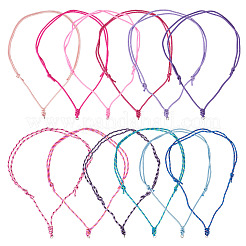 12Pcs 12 Colors Polyester & Spandex Cord Necklace Making&nbsp;AJEW-TAC00071