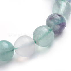 Natural Fluorite Stretch Bracelets&nbsp;BJEW-E373-10mm-10-01