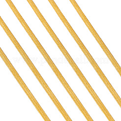 5 Yards Plating Brass Serpentine Chain&nbsp;CHC-YS0001-01G