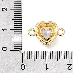 Brass Glass Connector Charms&nbsp;KK-E802-26G-D