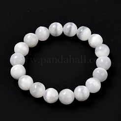 Natural Selenite Beaded Stretch Bracelets&nbsp;BJEW-F414-01C-01
