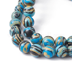 Synthetic Malachite Beads Strands&nbsp;G-YW0001-55C