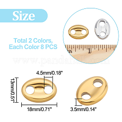 16Pcs 2 Colors PVD Vacuum Plating Non-magnetic Synthetic Hematite Connector Charms&nbsp;G-AR0004-77