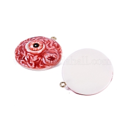 Eyeball Theme Opaque Resin Enamel Pendants&nbsp;RESI-D076-02C