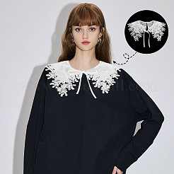 Detachable Polyester Lace Collar&nbsp;AJEW-WH0248-575B