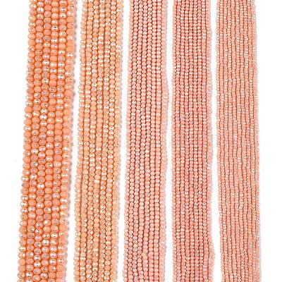 Electroplate Glass Beads Strands&nbsp;EGLA-A044-P4mm-B33-1