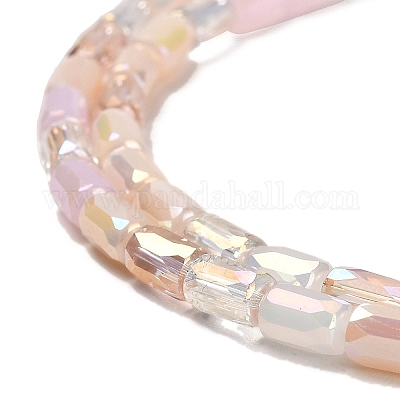 Electroplate Glass Beads Strands&nbsp;EGLA-D030-08I-1