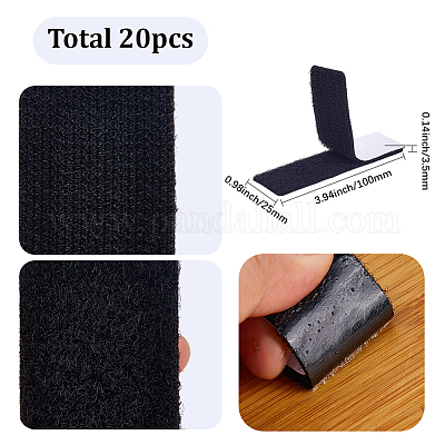 20pcs Self-adhesive Nylon with Polyester Hook and Loop Tapes&nbsp;AJEW-SP0003-22C-1