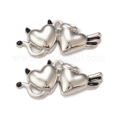 Rack Plating Alloy Enamel Pendants&nbsp;PALLOY-P291-08P-01-1