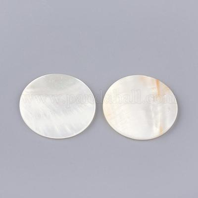Freshwater Shell Cabochons&nbsp;SHEL-Q008-38-1