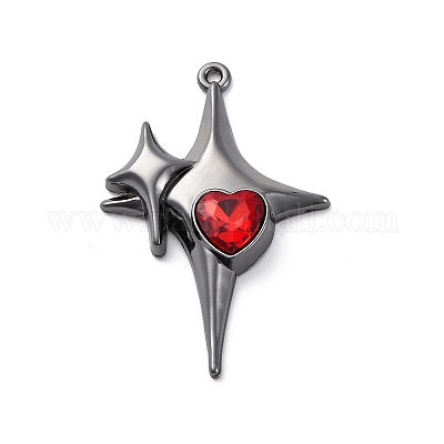 Rack Plating Alloy Pendants&nbsp;PALLOY-V002-12B-01-1