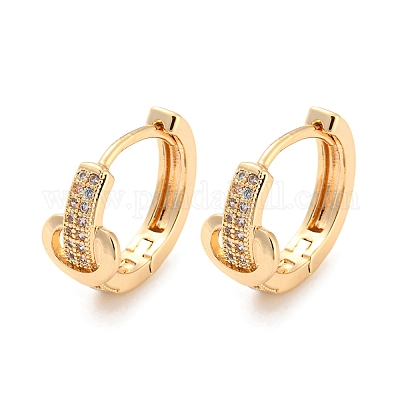 Brass Fishtail Hoop Earrings